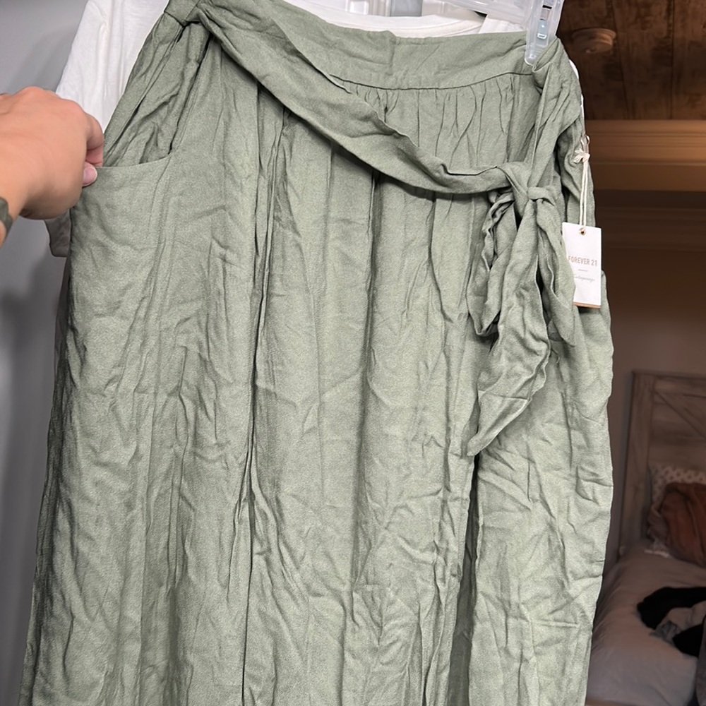 Green Maxi Skirt